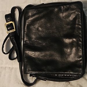 Perlina New York Leather Saddle Crossbody Bag